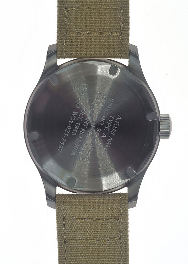 A-11 1940s WWII Pattern Military Watch (Automatic) with 100m Water Resistance - 3 Ex Display Watches from the DSEI Defence Show at the ExCeL exhibition centre in London