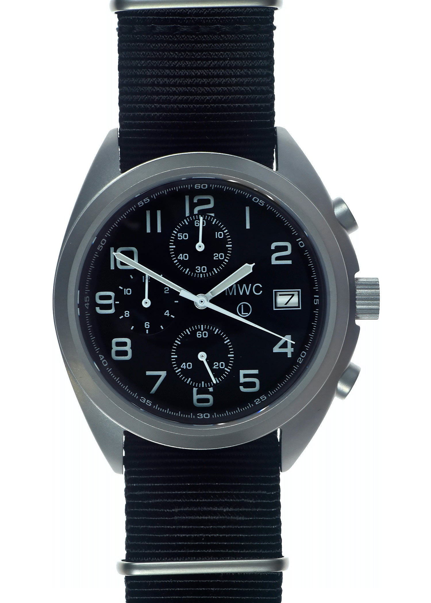 MWC NATO Pattern Stainless Steel Hybrid Military Pilots Chronograph with Sapphire Crystal -  Probably Needs a New Battery