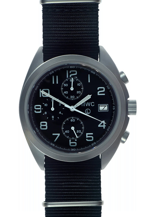 MWC NATO Pattern Stainless Steel Hybrid Military Pilots Chronograph with Sapphire Crystal -  Probably Needs a New Battery