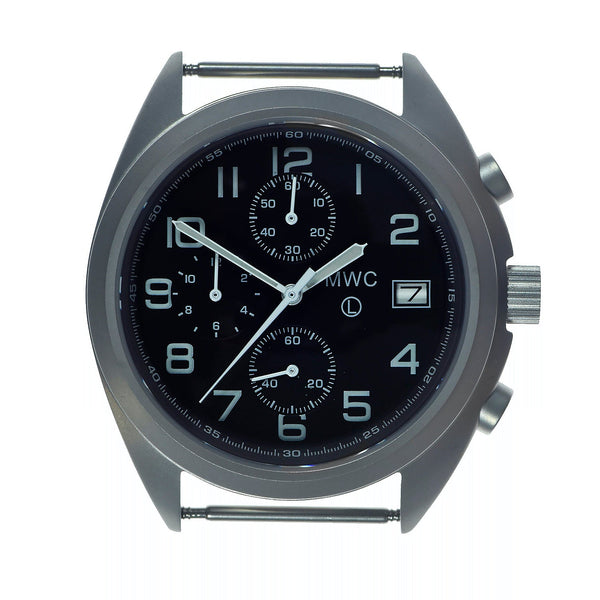 MWC NATO Pattern Stainless Steel Hybrid Military Pilots Chronograph with Sapphire Crystal -  1 of 2 Ex Display Watches From the 2023 IWA Show in Nürnberg, Germany