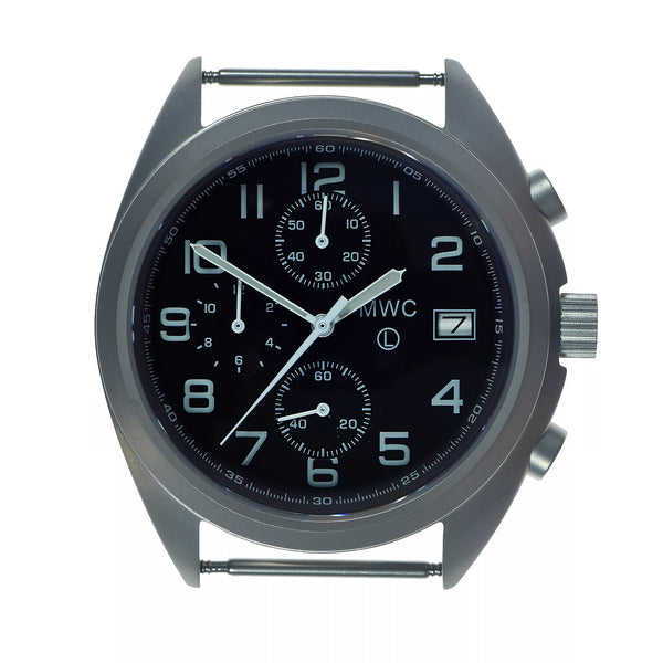 MWC NATO Pattern Stainless Steel Hybrid Military Pilots Chronograph with Sapphire Crystal