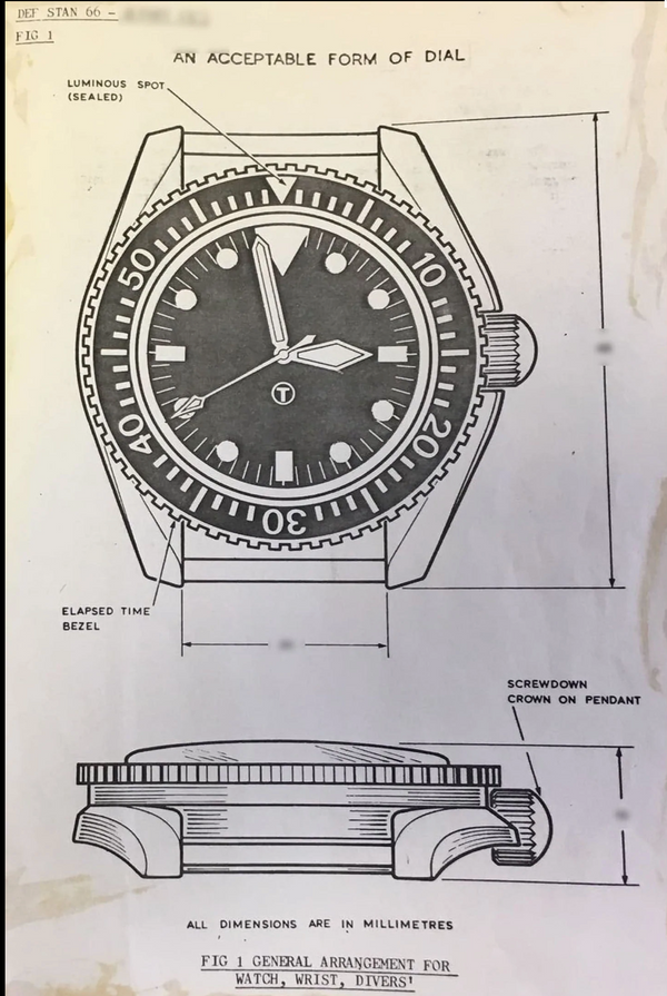 Latest MWC Quartz Military Divers Watch with Sapphire Crystal and 10 Year Battery Life - NATO STOCK NUMBER NSN 6645-99-157-3496