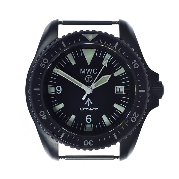 MWC 1999-2001 Pattern Black PVD Automatic Military Divers Watch - Sapphire Crystal and 60 Hour Power Reserve