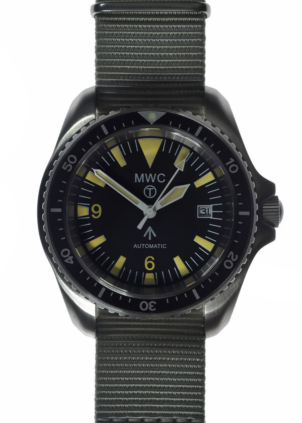 MWC 1999-2001 Pattern Automatic Military Divers Watch  - Retro Luminous Paint, Sapphire Crystal, 60 Hour Power Reserve