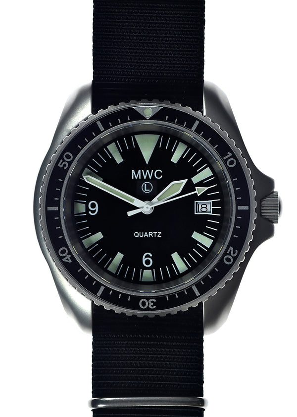 Latest MWC Quartz Military Divers Watch with Sapphire Crystal and 10 Year Battery Life - NATO STOCK NUMBER NSN 6645-99-157-3496