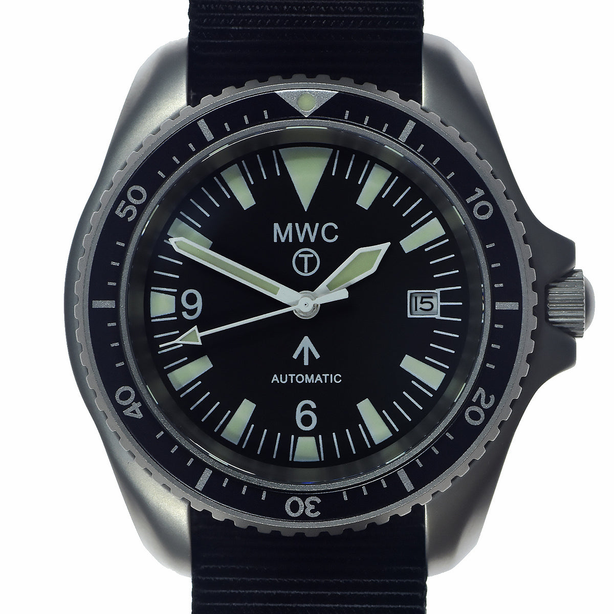 Pattern Automatic MWC 1999-2001 Pattern Automatic Military Divers Watch with Sapphire Cr ...