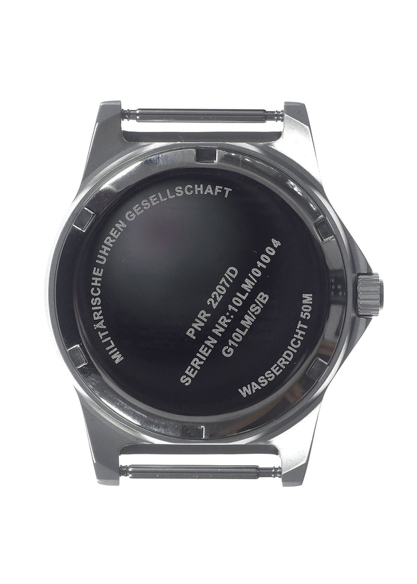 MWC G10 LM Stainless Steel Military Watch on a Black NATO Strap (Sterile/Unbranded Dial) - Ex Display Watch from a Trade Show Reduced to Half Price