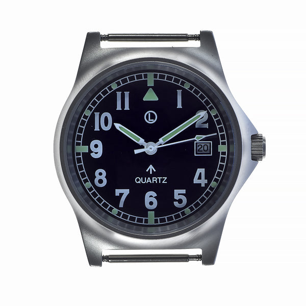 MWC G10 LM Stainless Steel Military Watch on a Grey NATO Strap (Sterile Dial and Plain Caseback For Personalisation)