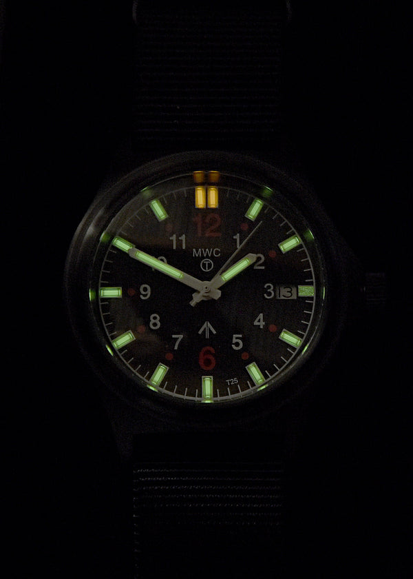 G10SL PVD MKV 100m Water Resistant Military Watch with GTLS Tritium Light Sources and 10 Year Battery Life - Ex Display Watch Reduced