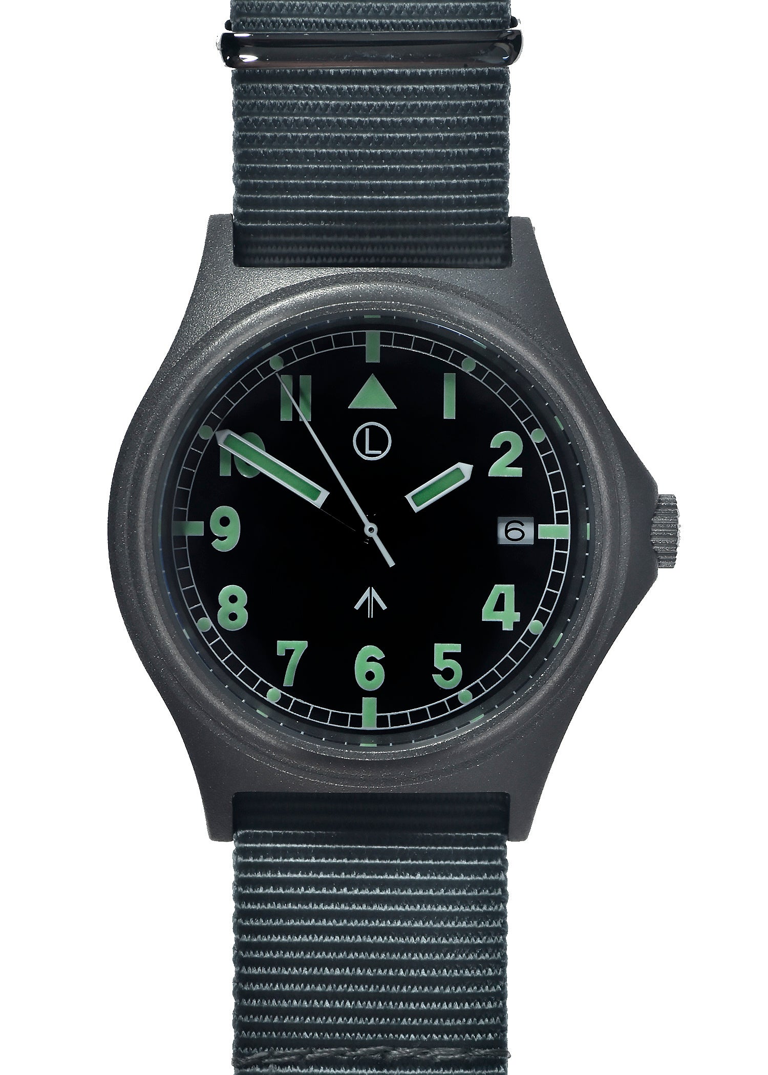 G10 100m Water resistant Military Watch with 12 Hour NATO Pattern Dial in Stainless Steel Case with Screw Crown (Unbranded) - 1 x Ex Display Watch Available