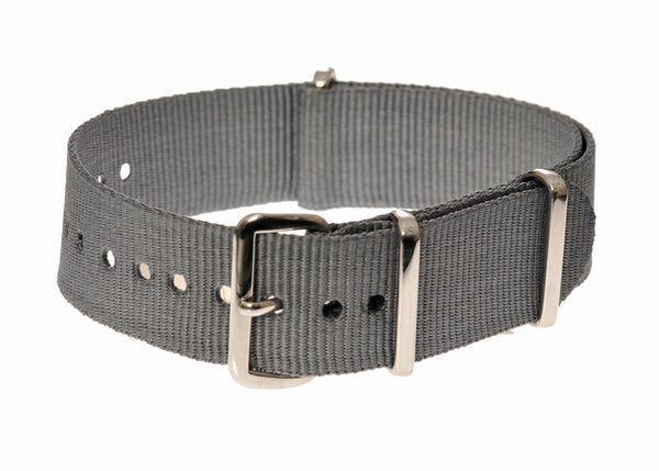 Clearance Bundle of 5 x 20mm XL Grey NATO Military Watch Straps Reduced to Clear