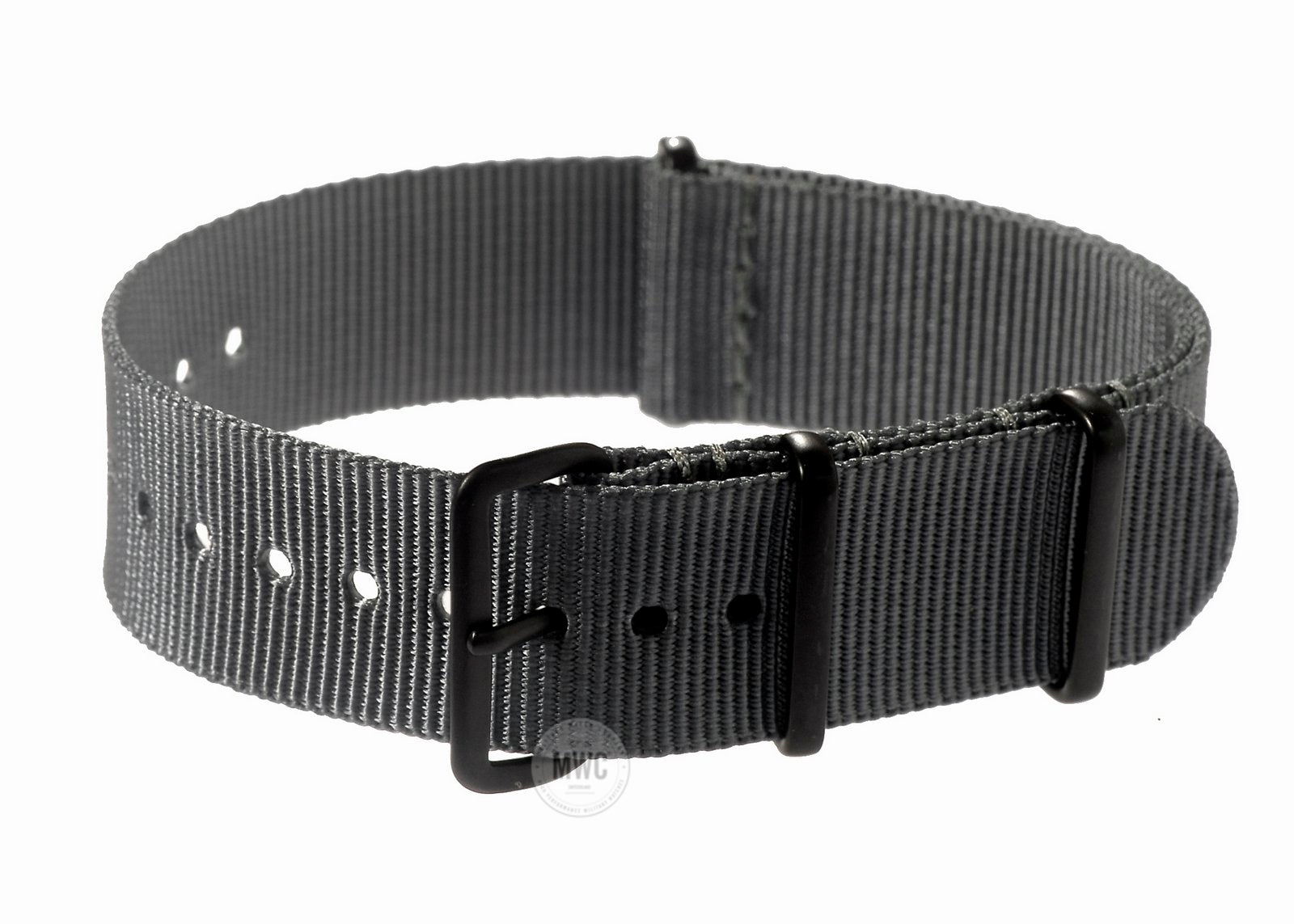 18mm PVD Grey NATO Military Watch Strap