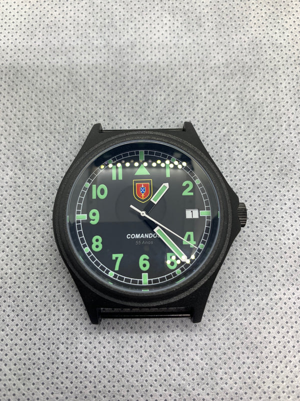 Genuine Portuguese Commando Watch 55th Anniversary Commemorative Military Watch in PVD Steel Case with Sapphire Crystal - Brand New and Very Rare