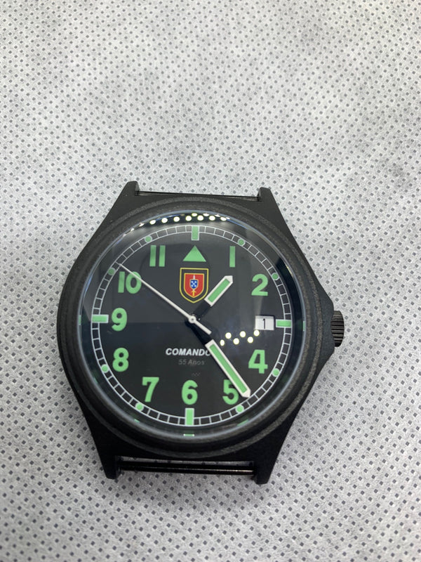 Genuine Portuguese Commando Watch 55th Anniversary Commemorative Military Watch in PVD Steel Case with Sapphire Crystal - Brand New and Very Rare