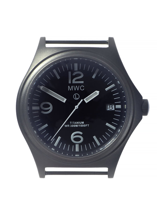 MWC Titanium Military Watch, 300m Water Resistant, Sapphire Crystal and 10 Year Battery Life - NATO NSN Number: 6645-99-847-7565