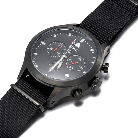 Rare MWC MIL-TEC MKIV PVD Stainless Steel Military Pilots Chronograph - Ex Display Watch from a Trade Show in 2015