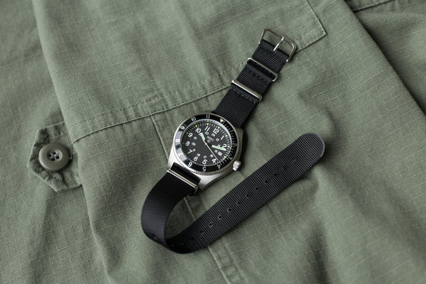MWC 300m Water Resistant Stainless Steel Tritium GTLS Navigator Watch (Automatic)