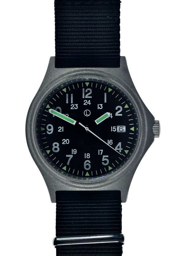 MWC G10 100m Water resistant Military Watch in Stainless Steel Case with Screw Crown - Brand New but Crown Needs Attention
