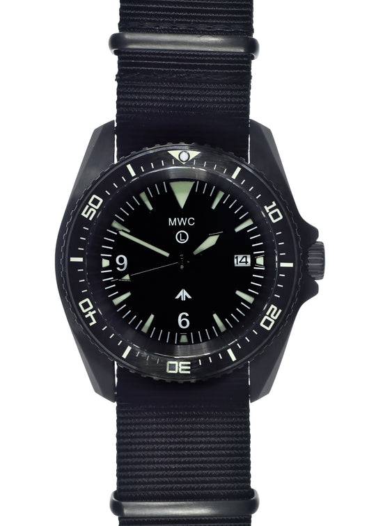 MWC Military Divers Watch in PVD Steel Case (Automatic) Latest Model with Ceramic Bezel and Sapphire Crystal