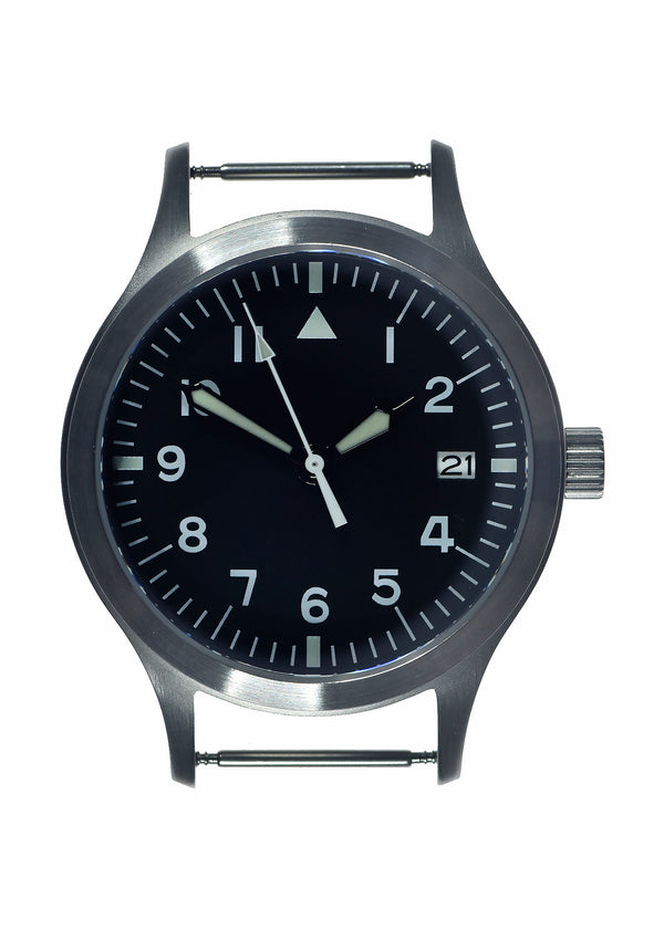 MWC Mk III Stainless Steel 1950's Pattern 100m Water Resistant Automatic Military Watch with Sapphire Crystal (Unbranded Variant with Plain Engravable Caseback)
