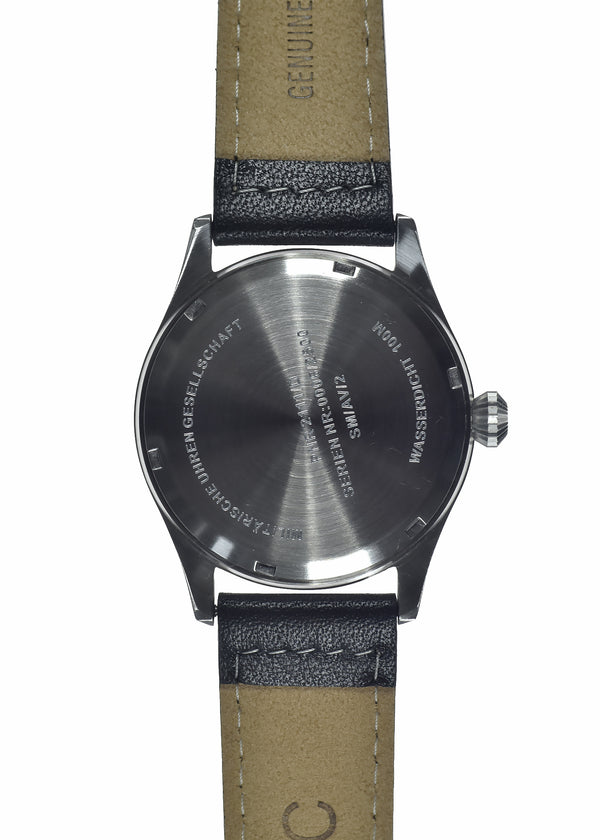 MWC Classic 40mm Stainless Steel Aviator Watch with Hybrid Movement and 100m Water Resistance