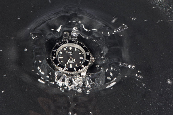 MWC Latest 24 Jewel 2023 Model - Military Divers Watch with Sapphire Crystal and Ceramic Bezel on a Steel Bracelet,  300m Water Resistance