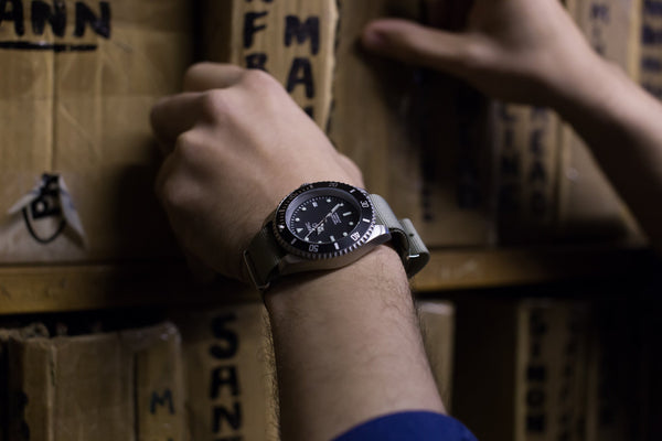 MWC 21 Jewel 300m Automatic Military Divers Watch with Sapphire Crystal and Ceramic Bezel on a Steel Bracelet (2 Remaining 2021 Models Reduced)