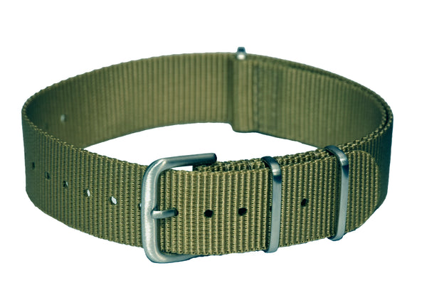 18mm Khaki NATO Webbing Strap