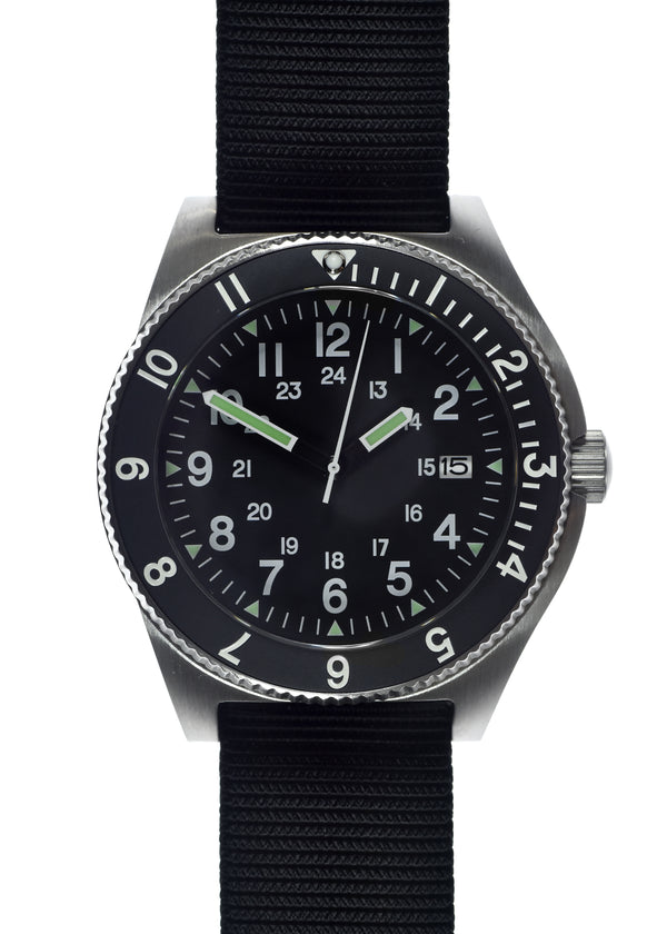 MWC 300m Water Resistant Stainless Steel Navigator Watch with Luminova (Automatic)