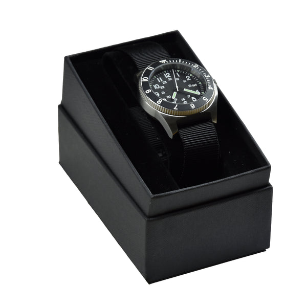 MWC 300m Water Resistant Stainless Steel Navigator Watch with Luminova (Automatic)