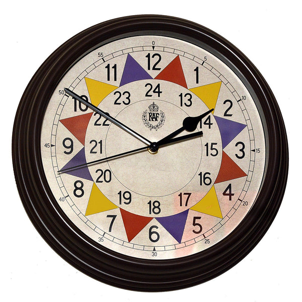 RAF 1940 "Battle of Britain" Pattern Replica Sector Wall Clock 12" / 30.5cm