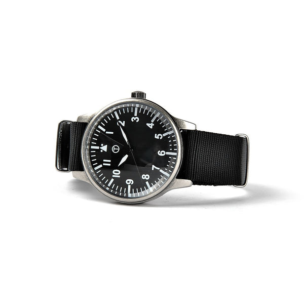 1960s Pattern Military Watch in Retro Pattern Casing on Nylon Webbing Strap - Needs a New Battery But Brand New