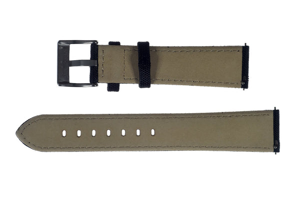 20mm Black Sailcloth CORDURA® Watchstrap