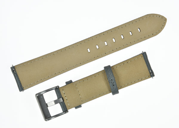 18mm Grey Sailcloth CORDURA® Watchstrap