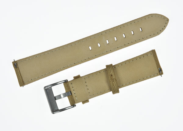 18mm Khaki Sailcloth CORDURA® Watchstrap