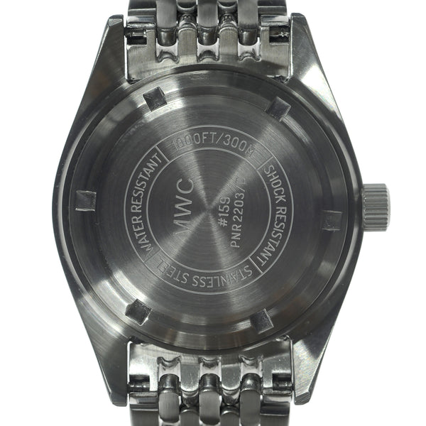 MWC Classic 1960s Pattern Automatic Dual Time Zone Divers Pattern Watch with Sapphire Crystal on a Matching Steel Bracelet