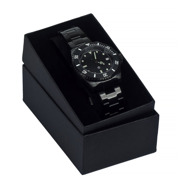 MWC 24 Jewel 300m Automatic Divers Watch with Ceramic Bezel and Sapphire Crystal on PVD Bracelet - Ex Display from a Trade Show Save 50%!