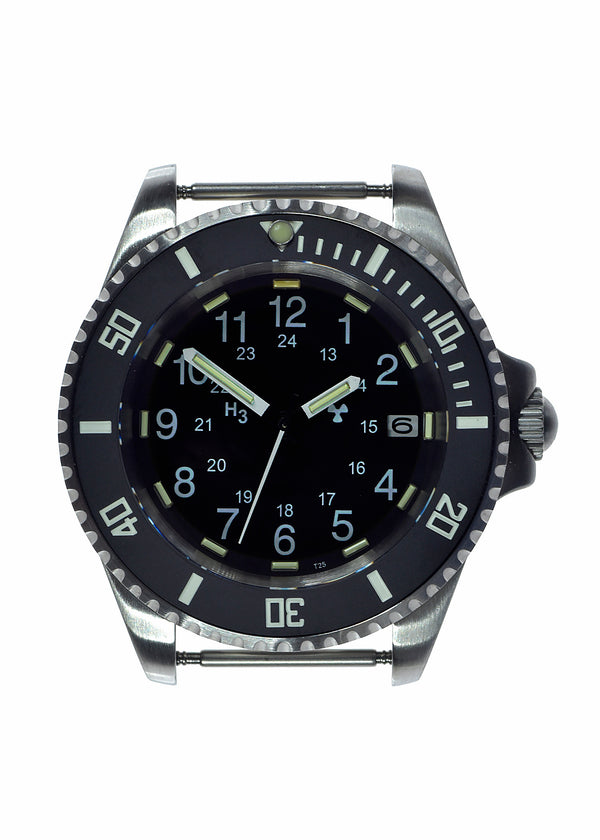 MWC 24 Jewel 300m Automatic Military Divers Watch with Tritium GTLS, Sapphire Crystal and Ceramic Bezel - Ex Display Model from a Trade Show - Reduced to Under Half Price!