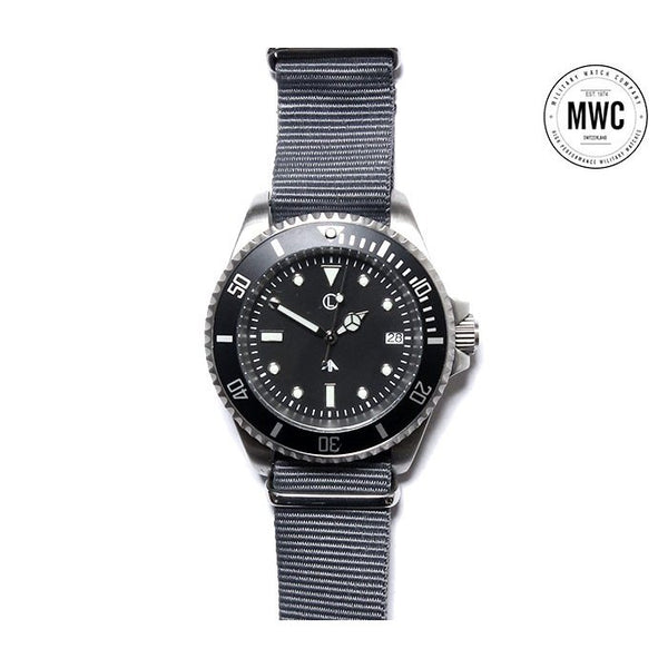 MWC 21 Jewel 300m Automatic Military Divers Watch with Sapphire Crystal and Ceramic Bezel on a NATO Webbing Strap