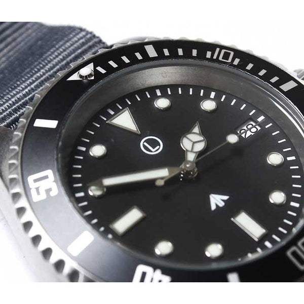 MWC 21 Jewel 300m Automatic Military Divers Watch with Sapphire Crystal and Ceramic Bezel on a NATO Webbing Strap