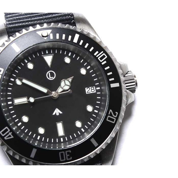 MWC 21 Jewel 300m Automatic Military Divers Watch with Sapphire Crystal and Ceramic Bezel on a NATO Webbing Strap