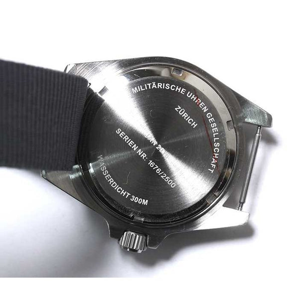 MWC 21 Jewel 300m Automatic Military Divers Watch with Sapphire Crystal and Ceramic Bezel on a NATO Webbing Strap