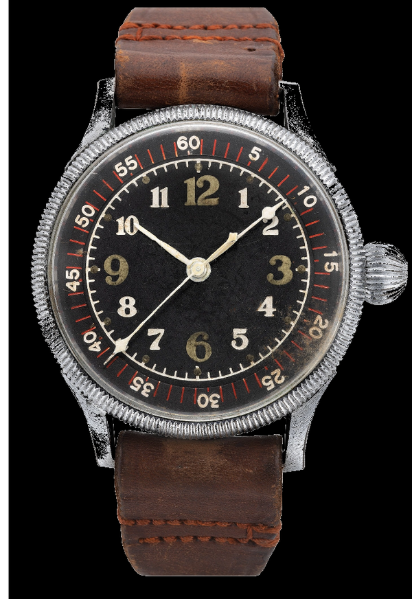 MWC Classic 46mm Replica WW2  Japanese Kamikaze Pattern Military Aviators Watch with Automatic Movement - Ex Display Watch from the GPEC Show Reduced to Half Price!!