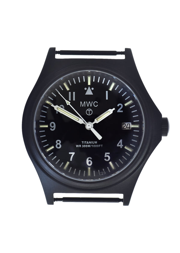 Black PVD Titanium G10 Military Watch with 300m Water Resistance, Sapphire Crystal, 10 Year Battery Life and GTLS Tritium Illumination - Ex Display Watch from the 2025 Shot Show - Reduced to Half Price to Clear - Location EU