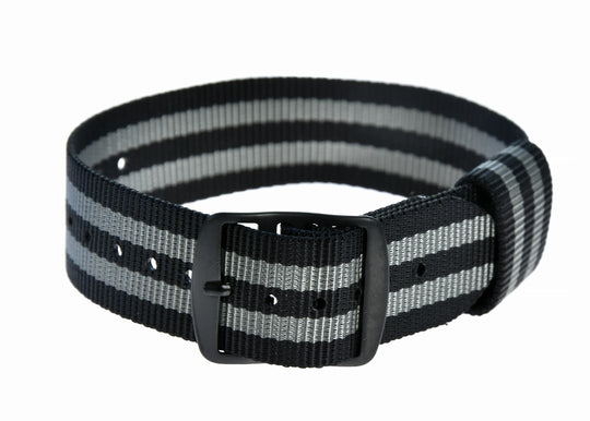 20mm US “James Bond” Pattern Military Watch Strap with Black PVD Buckles