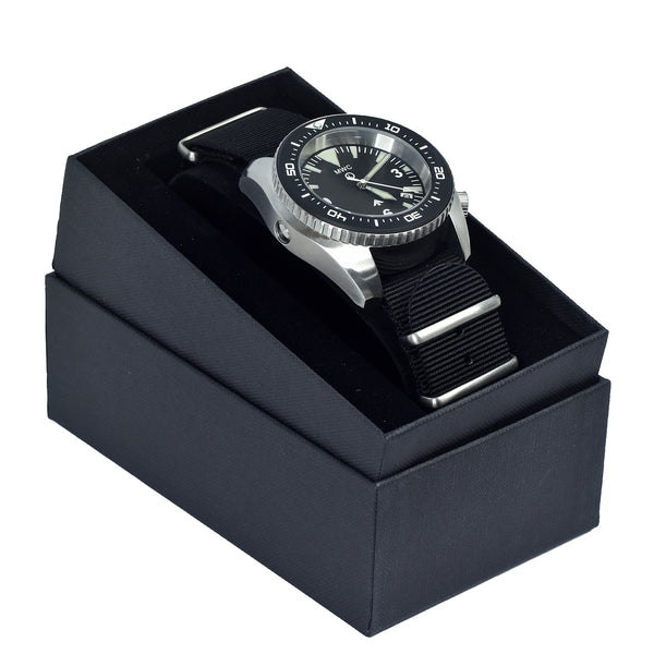 MWC 500m (1640ft) Water Resistant Stainless Steel Automatic Divers Watch With Sapphire Crystal, Ceramic Bezel and Helium Valve - 2 x Brand New Watches from a the US Shot Show Show to Clear