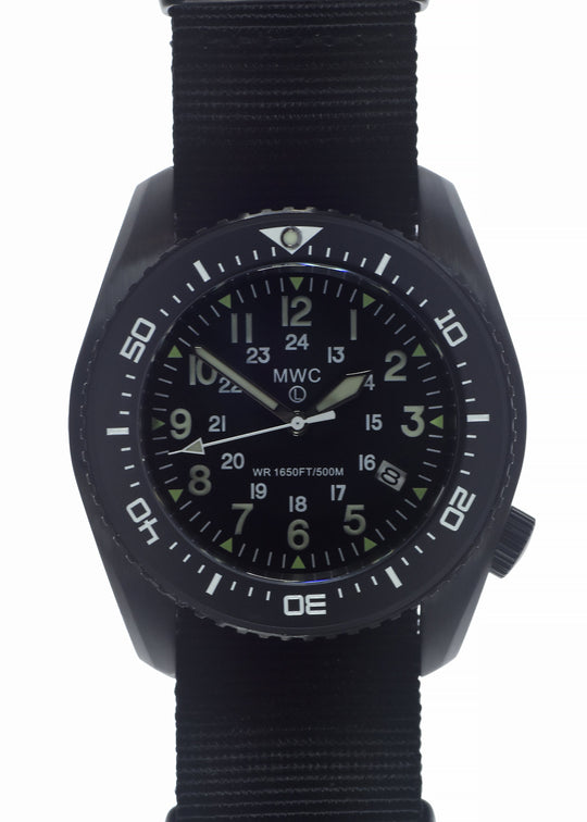 MWC 500m (1640ft) Water Resistant Stainless Steel Automatic Divers Watch With 12/24 Dial, Sapphire Crystal, Ceramic Bezel and Helium Valve - 2 x Brand New Surplus Watches to Clear From a Trade Show