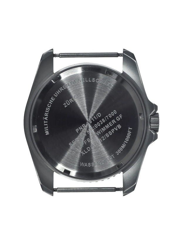 MWC Military Divers Watch in Stainless Steel Case with Sapphire Crystal, Ceramic Bezel and Solid Fixed Strap Bars (Quartz)