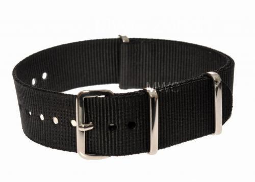 22mm Black NATO Military Watch Strap