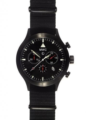 Rare MWC MIL-TEC MKIV PVD Stainless Steel Military Pilots Chronograph - Ex Display Watch from a Trade Show in 2015 Most likely needs a new battery